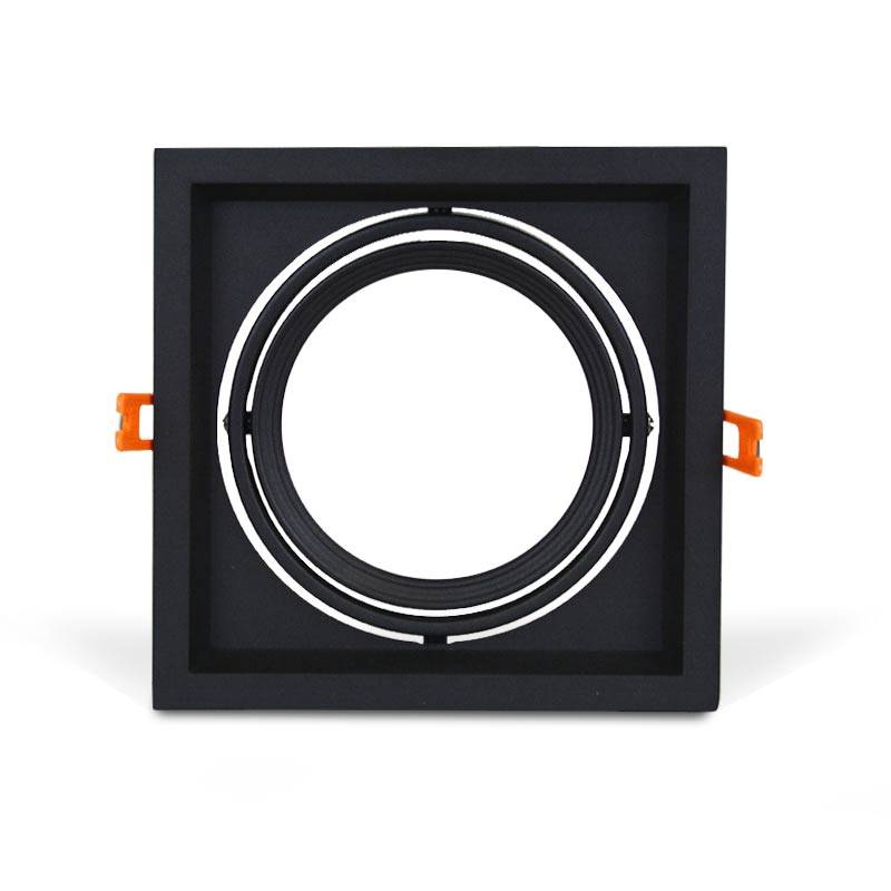 Cardan aluminium pour une ampoule QR111 LED Basculable 175x175 mm