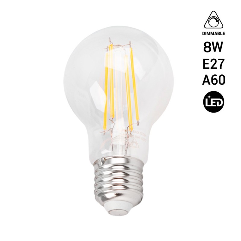 Ampoule LED Filament E27 8W A60 dimmable Ampoule LED Filament E27 8W A60 dimmable