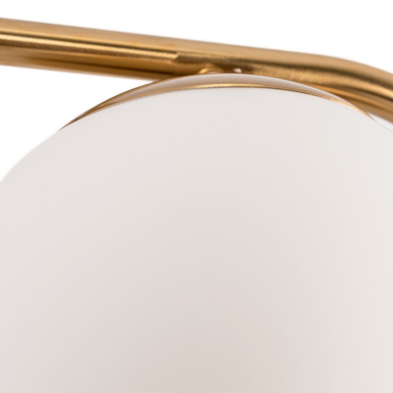 3 sphères en verre opale