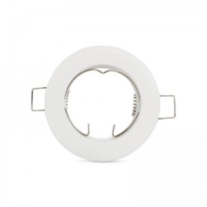 Support GU10 / GU5.3 encastrable rond en aluminium