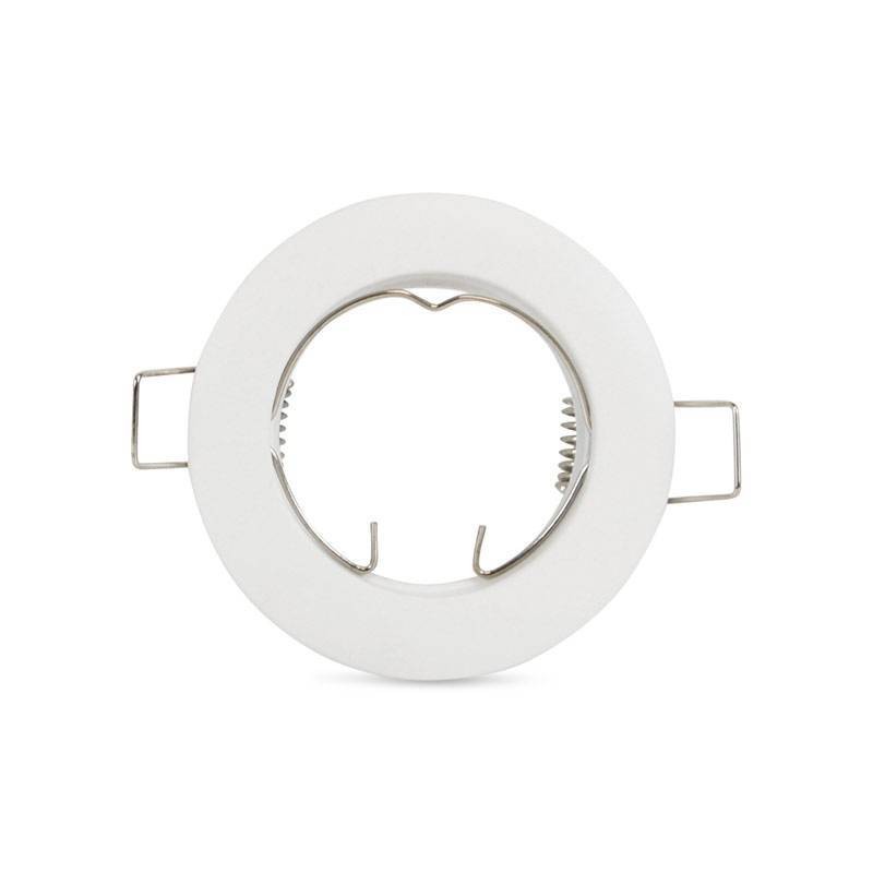 Support GU10 / GU5.3 encastrable rond en aluminium