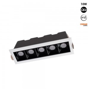 Spot encastré LED linéaire 10W - OSRAM Chip - UGR18