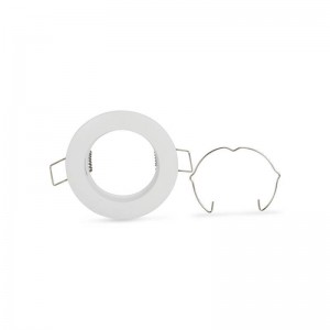 Support GU10 / GU5.3 encastrable rond en aluminium