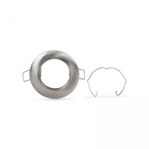 Support GU10 / GU5.3 encastrable rond en aluminium