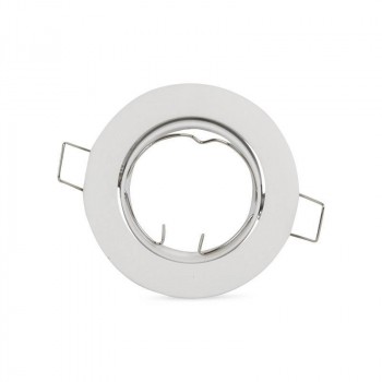Support GU10 rond encastrable inclinable aluminium Support GU10 rond encastrable inclinable aluminium