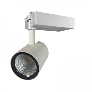 Projecteur LED sur rail monophasé blanc