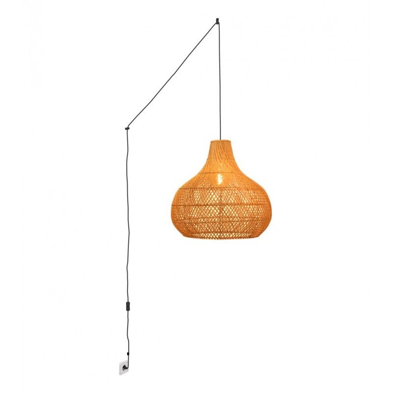 Lampe suspendue en osier