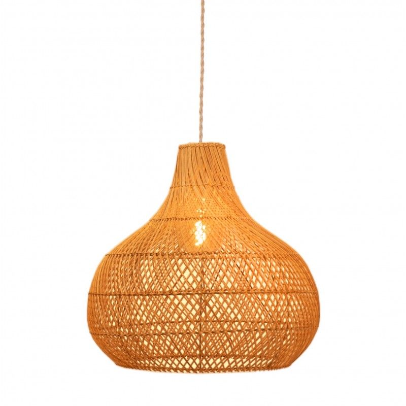 Lampe suspendue en osier "Samoa