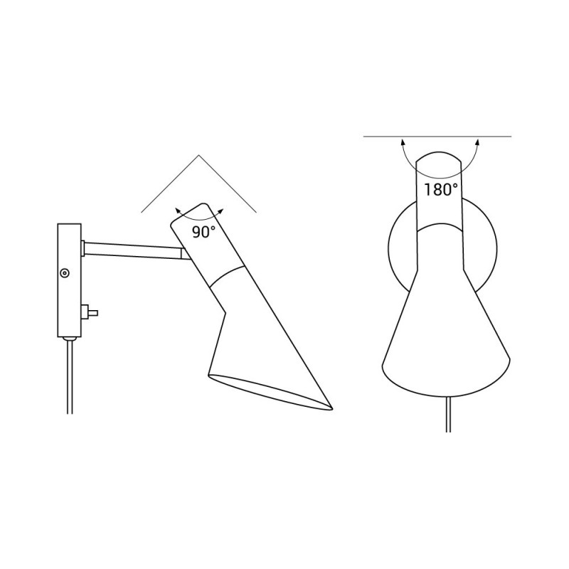 Applique murale orientable réplique Louis Poulsen