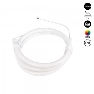 Néon LED flexible circulaire à 360º RGB - Ø22mm - 2 mètres - 24V DC- 240Ch/m - 28W/m - IP65