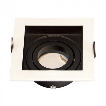 Support encastrable carré GU10/MR16 basculable Support encastrable carré GU10/MR16 basculable