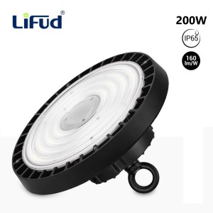 Cloche LED industrielle - Driver LIFUD - 200W - 160lm/W - Puce PHILIPS - Dimmable 1-10V - IP65