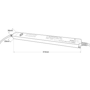 Transformateur GLP IP67 étanche - 24V DC - 100W