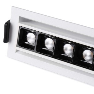 Downlight orientable rectangulaire