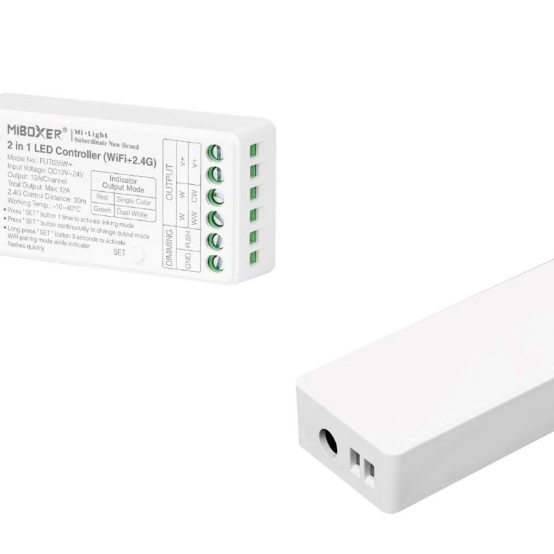 Contrôleur de bande LED 2 en 1 (WiFi + 2.4G)