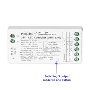 Commutation du mode 3 sorties via un seul bouton