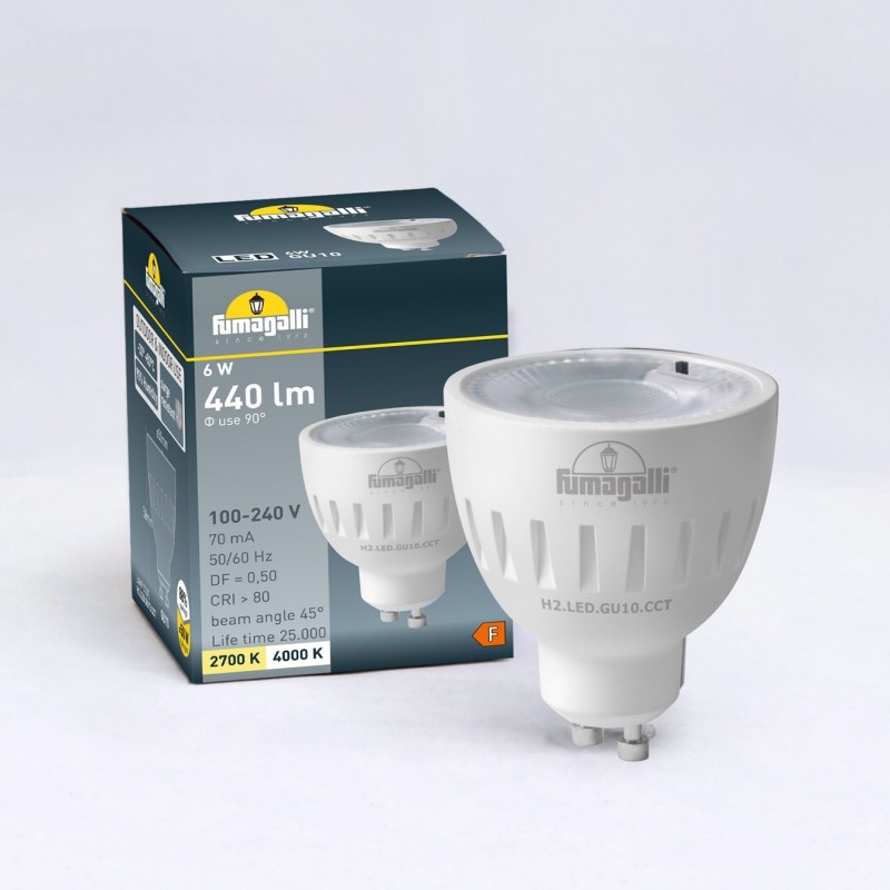 Ampoule LED GU10 - 6W - CCT - Fumagalli