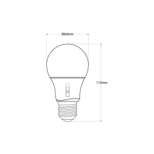 Ampoule LED à filament E27 - 6,5W - Fumagalli - 2700K