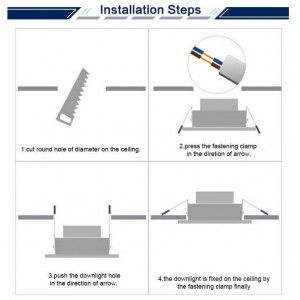 Downlight facile installation