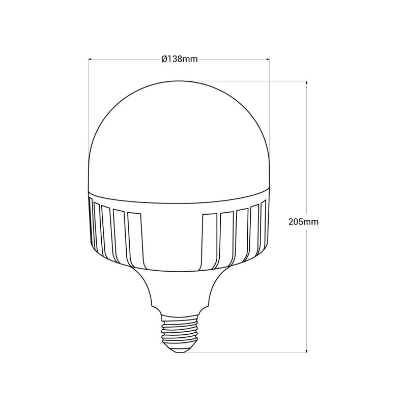 Ampoule LED E27 haute puissance - 60W - Fumagalli - ø138mm