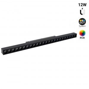 Spot linéaire sur rail magnétique RGB + CCT - 12W - UGR18 - Mi Light