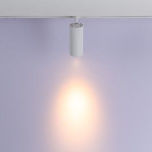 Spot LED sur rail blanc