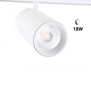 Spot LED sur rail magnétique 48V - 18W - Blanc
