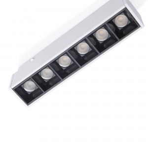 Linéaire LED sur rail blanc