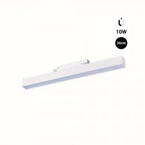 Spot LED linéaire opale sur rail magnétique 48V - 10W - Blanc