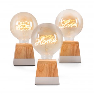 Ampoule décorative à filament "LOVE" - E27 G125 - 4W - 2200K