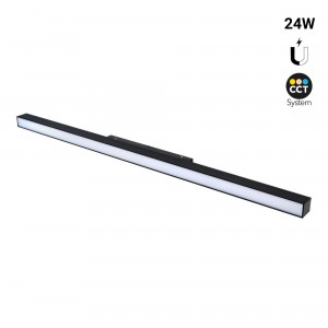 Spot linéaire opale sur rail magnétique CCT - 24W - Mi Light