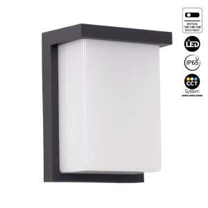 Applique murale extérieure en aluminium "Block" - Puissance réglable : 12W-14W-16W - CCT- IP65