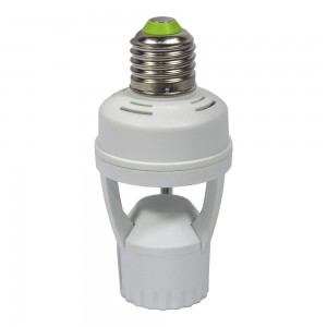 Adaptateur ampoule LED E27 détecteur de présence intégré