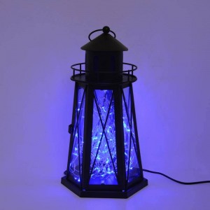 lampe phare avec guirlande