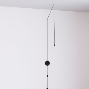 Suspension design "Nébula" avec interrupteur et prise - 1x6W