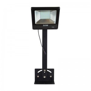 Support noir pour projecteurs LED pour enseigne 75 cm