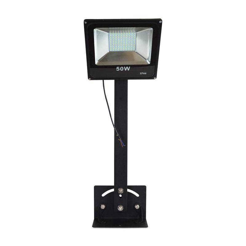 Support noir pour projecteurs LED pour enseigne 75 cm