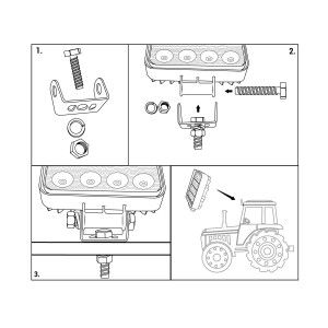 Projecteur Led Pour Voiture/Bateau 99w 1980Lm 6000k - 11cm