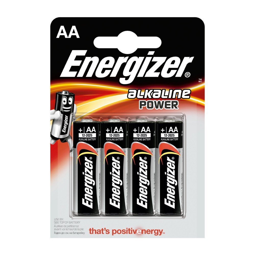 Pile Energizer Alkaline power LR6 (aa) 1.5V blister 4 u