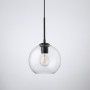 Lampe suspendue boule en cristal