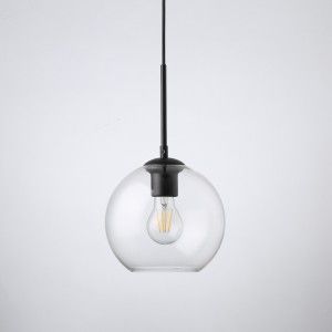 Lampe suspendue boule en cristal