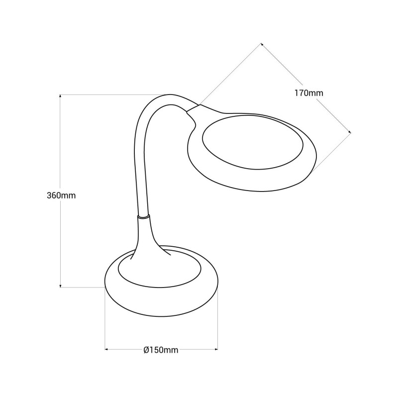 DMC, lampe avec loupe de table (U1848) - Au Point-Compté