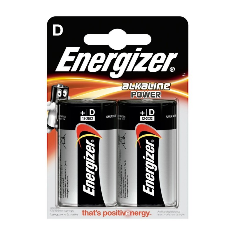 Pile Energizer Alkaline Power LR20 (D) 1.5V Blister 2U