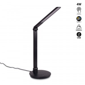 Lampe de bureau LED avec USB - Dimmable - CCT - 4W