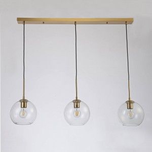 Suspension design boule en verre