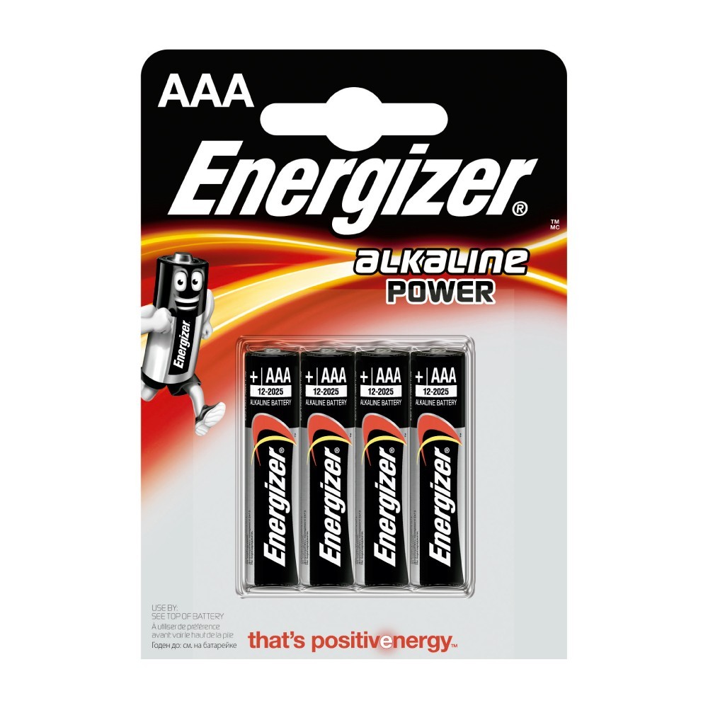 Pile Energizer Alkaline Power LR03 (AAA) Blister 4 U