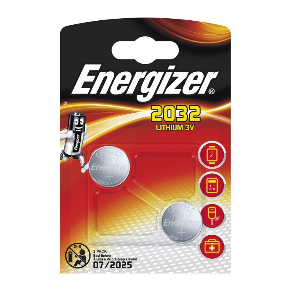 Pile Energizer CR2032 au lithium Blister 2 U