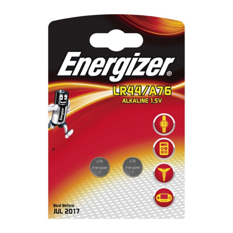 Pile Energizer A76 / LR44 1.5V Paquet 2 U