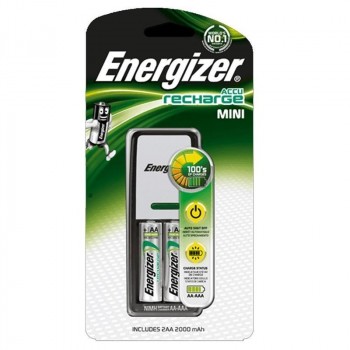 Mini chargeur de piles Energizer 2 HR03 (AAA) 700mAh avec 2 piles incluses
