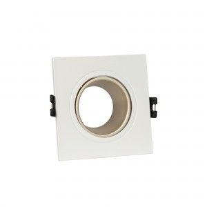 Collerette downlight carrée orientable GU10 / MR16 - Faible indice UGR